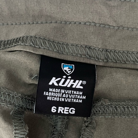 KÜHL Women’s Green FreeFlex Khaki Roll-Up Versatility Pants Pockets size 6 - Picture 2 of 14